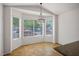 Breakfast nook featuring ample natural light with tiled floor and modern pendant lighting at 7755 Pacific Rim Ct, Las Vegas, NV 89139