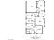 Floor plan showing layout of rooms with dimensions, including kitchen, living room, bedrooms, and bathrooms at 7755 Pacific Rim Ct, Las Vegas, NV 89139
