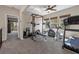 Well-lit bonus room offering an ideal space for fitness, recreation, and relaxation at 820 Colina Alta Pl, Las Vegas, NV 89138