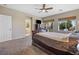 Spacious main bedroom with access to a private balcony and a walk-in closet at 820 Colina Alta Pl, Las Vegas, NV 89138