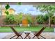 Serene backyard with artificial turf, a charming water feature, lush landscaping, and comfortable seating for relaxation at 9496 Wild Valley Ave, Las Vegas, NV 89148
