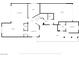 Detailed first floor plan showcasing layout of a spacious home with kitchen, living room and garage at 9496 Wild Valley Ave, Las Vegas, NV 89148