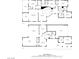 Detailed floor plan showcasing the layout of a spacious two-story home with multiple rooms at 9496 Wild Valley Ave, Las Vegas, NV 89148