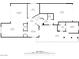 Detailed first floor plan showcasing layout of a spacious home with kitchen, living room and garage at 9496 Wild Valley Ave, Las Vegas, NV 89148