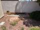 Backyard with a garden bed at 10195 Queensbury Ave, Las Vegas, NV 89135