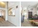 Hallway that leads into a light and bright living room at 1220 Basin Brook Dr, North Las Vegas, NV 89032