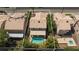 Aerial view of a house with a private swimming pool and a well-manicured backyard at 1246 E Gary Ave, Las Vegas, NV 89123