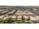 Elevated perspective of a home highlighting the backyard pool and proximity to local shopping and amenities at 1246 E Gary Ave, Las Vegas, NV 89123