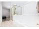 Spacious bathroom featuring a separate bathtub and shower with gold trim at 1246 E Gary Ave, Las Vegas, NV 89123