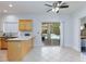 Bright kitchen area with a view of the outdoor pool through sliding glass doors at 1246 E Gary Ave, Las Vegas, NV 89123