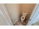 Small toilet room with modern toilet and neutral wall color at 2737 Rimbaud St, Henderson, NV 89044