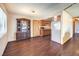 Open floor plan connecting the dining area, living room and kitchen at 403 Woodridge Dr, Henderson, NV 89015