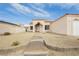 Single-story home featuring desert landscaping, a two-car garage and a private walkway at 434 Viewmont Dr, Henderson, NV 89015