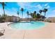 Community pool area with ample space and a clear blue swimming pool at 4608 Snake Eyes St # 102, Las Vegas, NV 89122