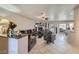 Spacious living room area featuring a fireplace, and seating at 5202 Willis St, North Las Vegas, NV 89031
