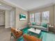 Comfortable living room with lots of natural light, stylish furniture, and cozy decor at 7505 Java Sparrow St, North Las Vegas, NV 89084