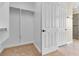 Spacious walk-in closet offers built in shelving and ample storage at 7505 Java Sparrow St, North Las Vegas, NV 89084