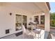 Inviting covered patio with comfortable seating, perfect for outdoor relaxation and entertaining at 7669 Fieldfare Dr, North Las Vegas, NV 89084