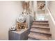 Well-decorated staircase with creative decorative elements at 8113 Misty Canyon Ave, Las Vegas, NV 89113