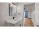 Updated bathroom with modern sink, vanity, and fixtures at 8412 Mulcahy Ave, Las Vegas, NV 89145