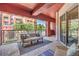 Relax on this spacious balcony with comfortable seating, perfect for enjoying the outdoors at 91 E Agate Ave # 204, Las Vegas, NV 89123