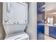 A stacked washer and dryer with easy-to-use controls are conveniently located in this unit at 91 E Agate Ave # 204, Las Vegas, NV 89123