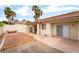 Backyard featuring a hardscape patio, low-maintenance landscaping, and a built-in bench at 9289 Mandeville Bay Ave, Las Vegas, NV 89148
