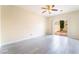 Spacious bedroom featuring sliding glass door with a view to a small patio at 9289 Mandeville Bay Ave, Las Vegas, NV 89148