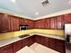 Functional kitchen with gas cooktop and ample cabinet space at 2112 Merganser Ct, North Las Vegas, NV 89084