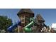 Community playground featuring towers and spiraling slides for recreational fun at 2112 Merganser Ct, North Las Vegas, NV 89084