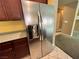 Stainless steel refrigerator in kitchen at 2112 Merganser Ct, North Las Vegas, NV 89084
