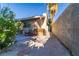 Patio area in backyard with outdoor seating at 2612 Sonora St, Las Vegas, NV 89102