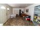 Open concept living space with custom flooring at 2612 Sonora St, Las Vegas, NV 89102