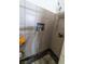 Modern shower with tiled walls and built-in shelving at 2612 Sonora St, Las Vegas, NV 89102