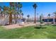 Bocce ball court with manicured lawn and picnic tables for outdoor enjoyment at 2725 S Nellis Blvd # 1056, Las Vegas, NV 89121