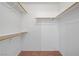 A closet provides ample storage space with shelves and rods at 2725 S Nellis Blvd # 1056, Las Vegas, NV 89121