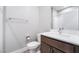 Cozy bathroom featuring a vanity with a white countertop and modern fixtures at 4294 Eagle Summit Ave, Las Vegas, NV 89141