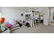 Spacious bedroom with lofted bed, desk space, a reading nook and lots of light at 436 Trevinca St, Las Vegas, NV 89138