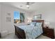 Cozy bedroom with a queen-sized bed, window, and bedside tables at 436 Trevinca St, Las Vegas, NV 89138