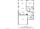 This floorplan displays the layout of the home's first floor, including the kitchen, living room, primary bedroom, and garage at 436 Trevinca St, Las Vegas, NV 89138