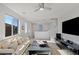 Bright and spacious living room featuring comfortable seating and natural light at 436 Trevinca St, Las Vegas, NV 89138