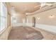 Bright, open living area with ceiling fans and a front entrance view, providing a welcoming atmosphere at 474 Adelle Ave, Overton, NV 89040