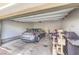 Spacious two-car garage with a car and other items inside at 49 Alamere Falls Dr, Las Vegas, NV 89138