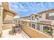 Relaxing patio with table and chairs, ideal for enjoying outdoor meals at 49 Alamere Falls Dr, Las Vegas, NV 89138