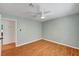 Spacious bedroom with ceiling fan and plenty of room at 7 Church St, Henderson, NV 89015
