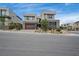 Contemporary home featuring a modern design with clean lines, beautiful landscaping, and great curb appeal at 10718 Desert Heights Ave, Las Vegas, NV 89135