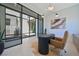 Modern office space with glass windows and an eye-catching contemporary design and decor at 10718 Desert Heights Ave, Las Vegas, NV 89135