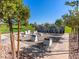 Outdoor fitness area showing exercise equipment, stepping blocks and greenery for a healthy lifestyle at 1124 Aspen Cliff Dr, Henderson, NV 89011
