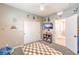 Bedroom featuring a window, ceiling fan, closet, and decor at 1267 Dorado Sea Ct, Henderson, NV 89052