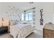 Cozy bedroom features a rock climbing wall for or those young at heart at 240 White Crest Peak Ave, Henderson, NV 89015